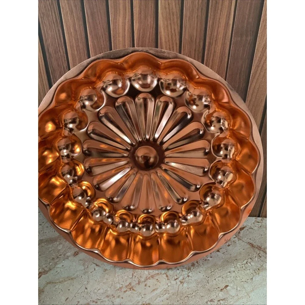 vintage copper  mold  Wall Decor 11.25” Diameter 2.75”